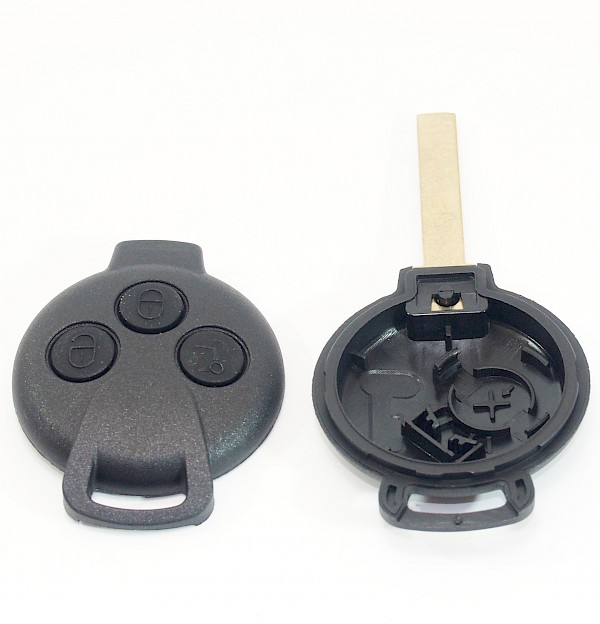 Smart Fortwo 3 Button Key Transmitter Casing Cover - Fortwo 07 - 2014
