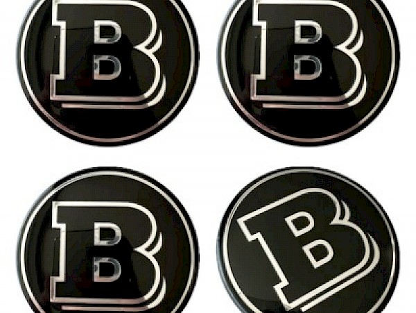 Smart Car Alloy Wheel Centre Caps Standard Brabus - Fortwo up to 07