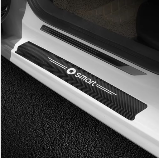Smart Fortwo Forfour Black Carbon Fibre Effect Sill Protectors - Fortwo Forfour 2015 - 2023