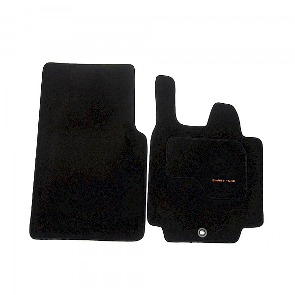 Smart Fortwo Black Velour Carpet Floor Mats RHD - Fortwo 07 - 2014
