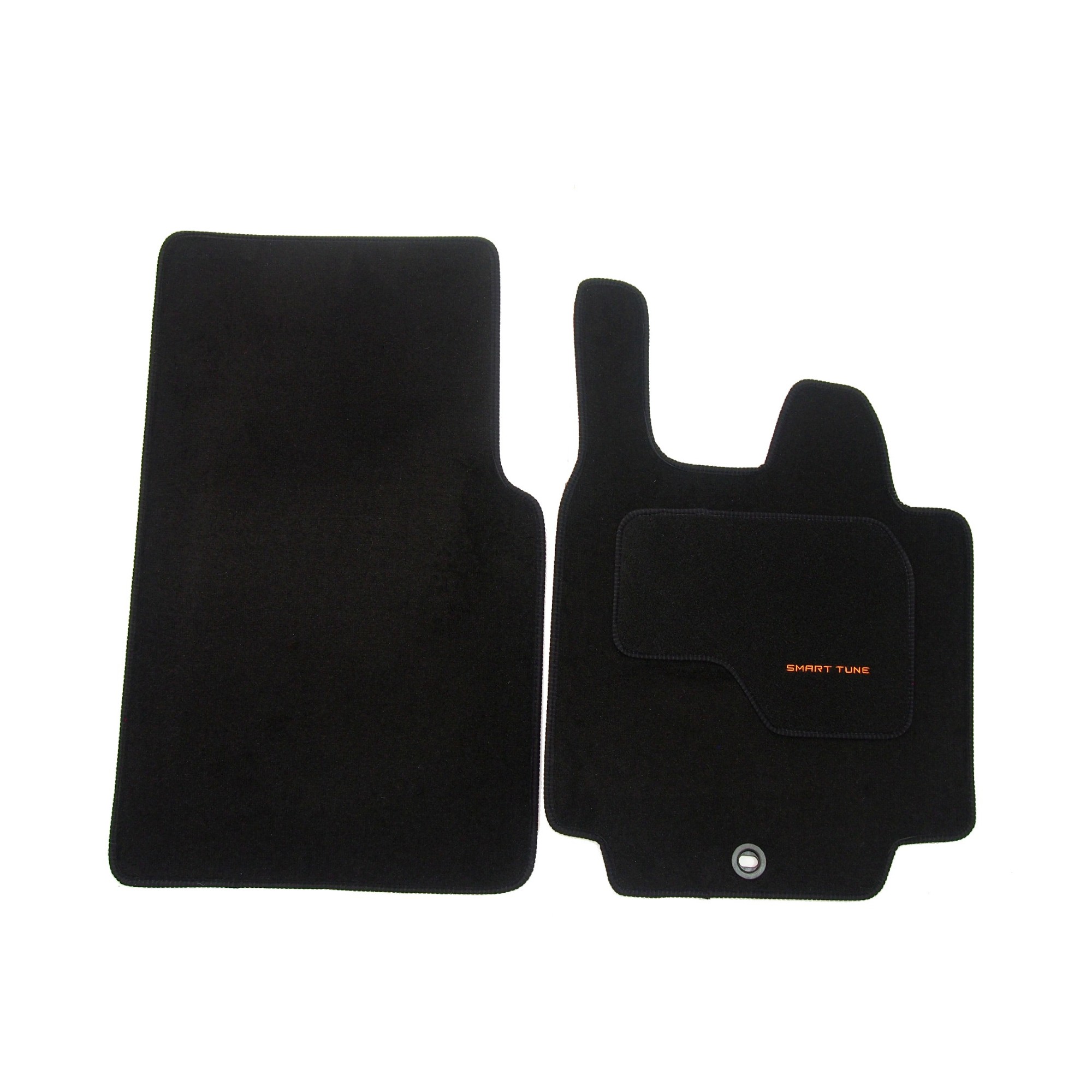 Smart Fortwo Black Velour Carpet Floor Mats RHD - Fortwo 07 - 2014