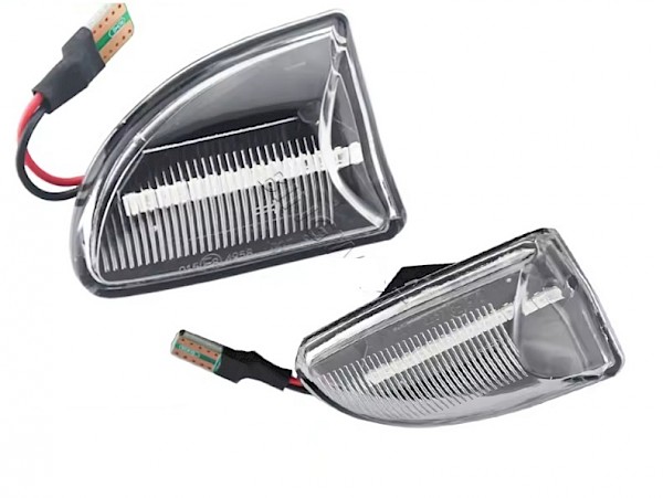 Smart Fortwo Clear or Black Smoke LED Indicators Side Flashers Repeaters - Pair Front Wing - Fortwo 07 - 2014