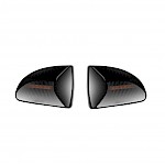 Smart Fortwo Black Smoke LED Indicators Side Flashers Repeaters - Pair Front Wing - Fortwo 07 - 2014