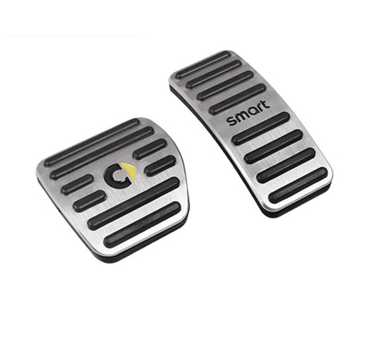 Smart Fortwo Forfour Aluminium Alloy Accelerator and Brake Pedal Cover Set - Fortwo Forfour 2015 on
