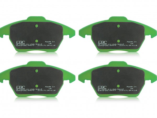 Smart Car EBC Upgraded Coated Front Brake Discs And Brake Pads Set - Fortwo Inc Brabus Up To 07