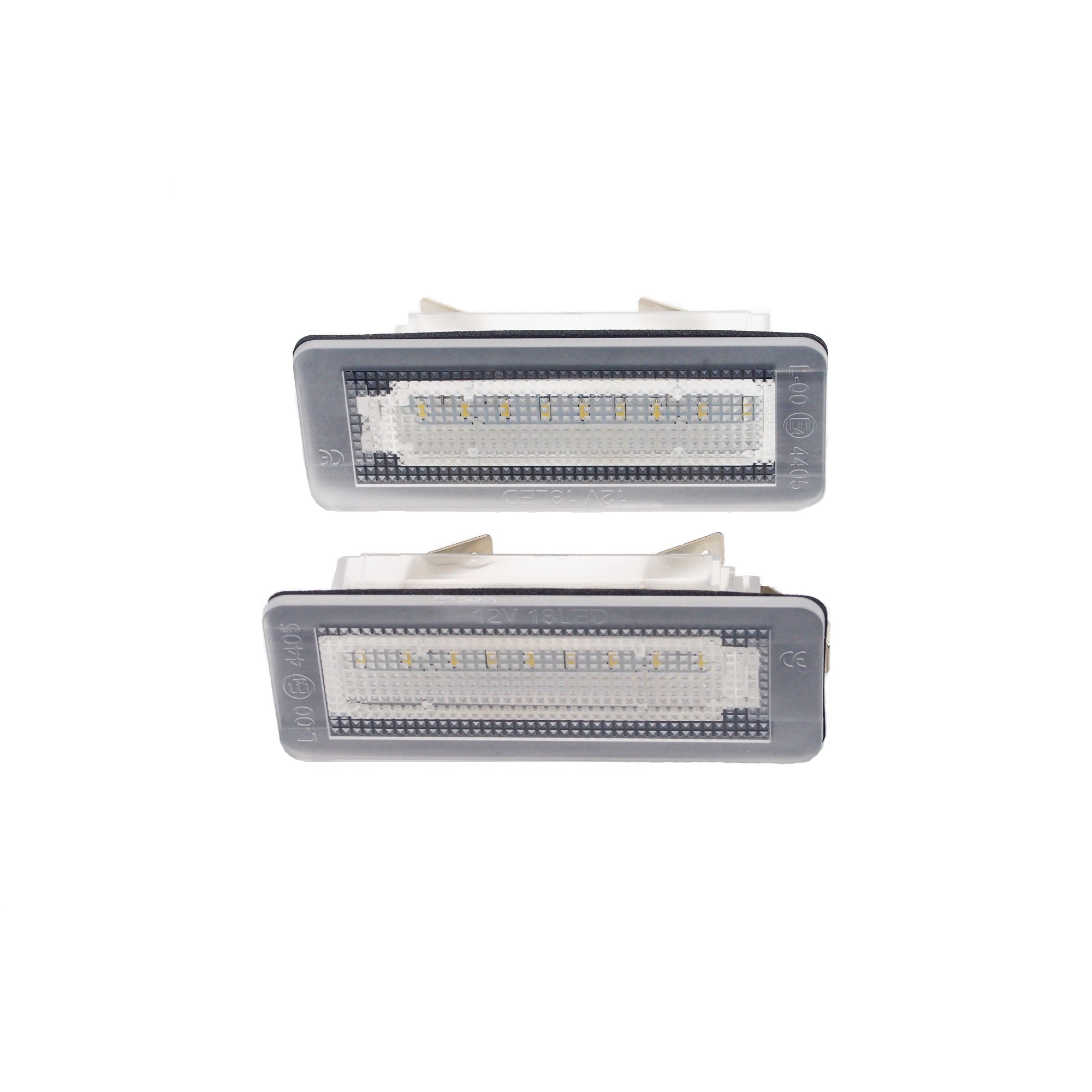 Smart Car LED Rear Number Plate Lights Pair - Fortwo Up To 07