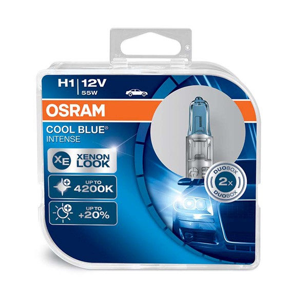 Smart Car Night Breaker Cool Blue Halogen Headlight Bulbs H1 - Fortwo 02 To 07