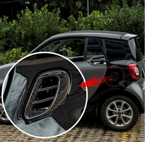 Smart Fortwo Forfour Air Intake Vent Carbon Fibre Effect - Fortwo & Forfour 2015 On