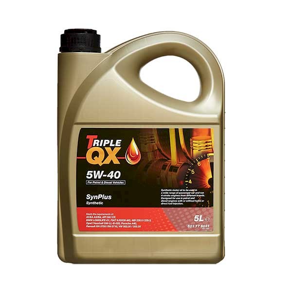 Triple QX Engine Oil 5W-40 5Ltr - Smart Fortwo Forfour 2015 on