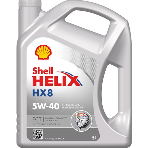 Shell Helix HX8 Engine Oil 5W-40 5Ltr - Smart Fortwo Up To 07