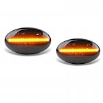 Smart Car Black Smoke Flowing LED Indicator Side Flasher Repeater Front Wing - Fortwo 1999 - 2007