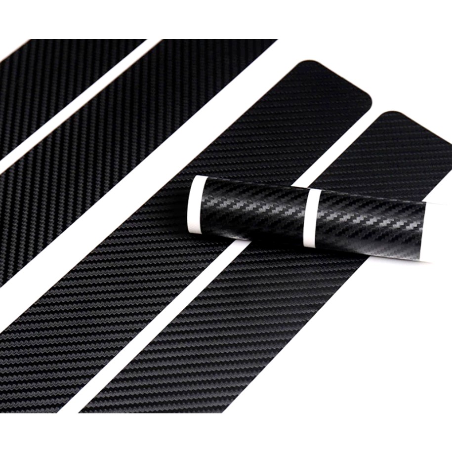 Smart Fortwo Carbon Fibre Effect Sill Stickers Protectors - Fortwo 2007 - 2014