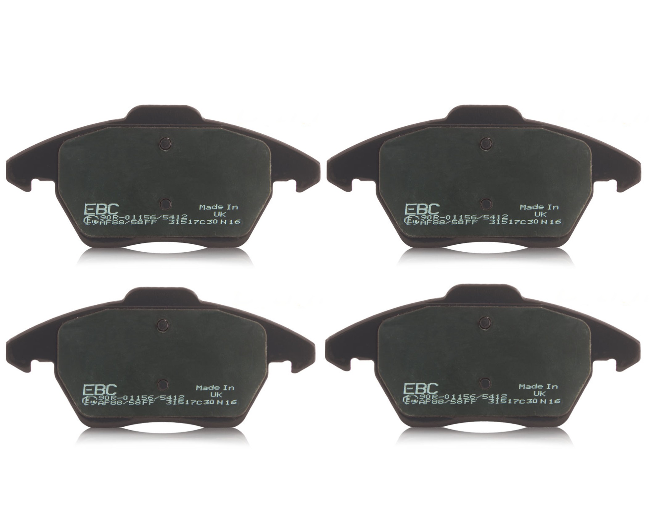 Smart car EBC Standard Front Brake Pads Ultimax Black - Fortwo Forfour 2015 on