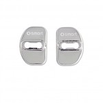Smart Fortwo Stainless Steel Chrome Effect Red or Black Door Latch Cover - Fortwo 2015 on