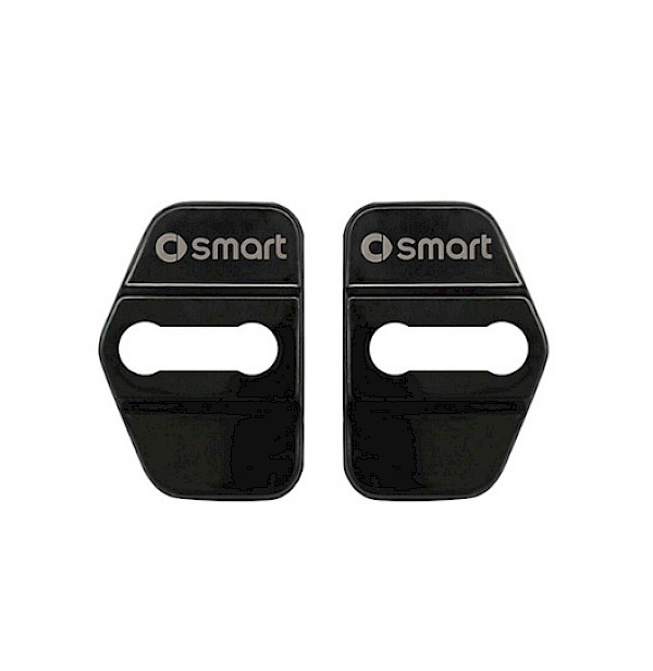 Smart Fortwo Stainless Steel or Black Chrome Effect Door Latch Cover - Fortwo up to 07