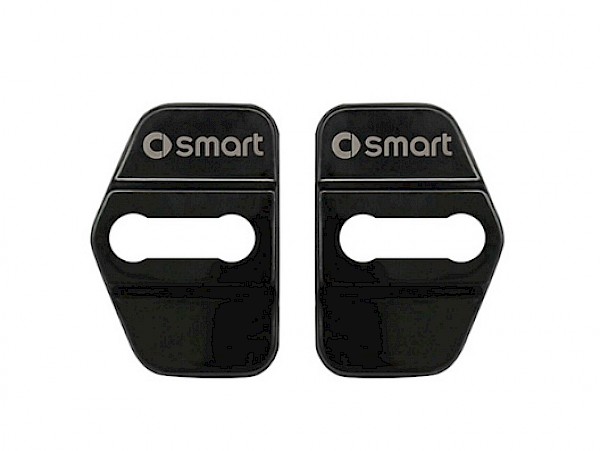 Smart Fortwo Stainless Steel or Black Chrome Effect Door Latch Cover - Fortwo up to 07