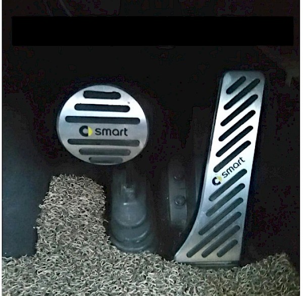 Smart Fortwo Aluminium Accelerator and Brake Pedal Cover Set - Fortwo 07-2014