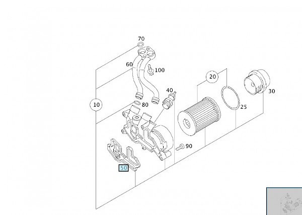 Smart Roadster Oil Pump Housing To Engine Block Elastomer Seal