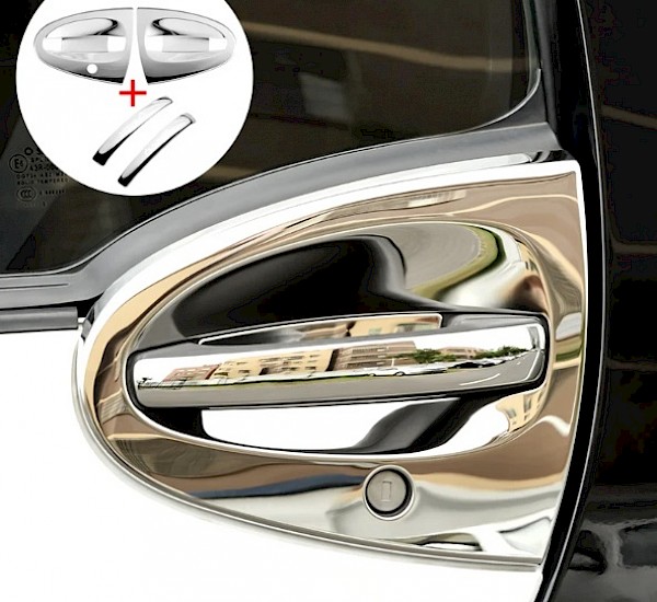 Smart Fortwo Chrome Effect Door Handle Covers - Fortwo 07- 2014