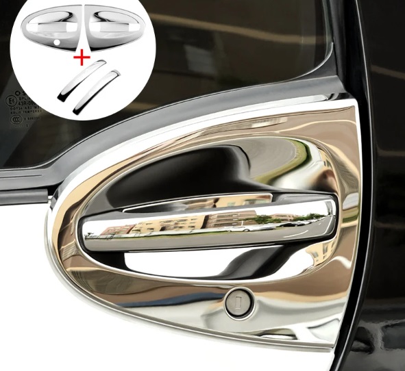 Smart Fortwo Chrome Effect Door Handle Covers - Fortwo 07- 2014