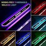 Smart Fortwo Forfour LED Multi Colour Sill Kick Plates Protectors - Fortwo Forfour 2015 On