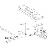 Smart Fortwo Front Anti Roll Bar Bush Bracket Clamp - Fortwo 07 - 2014