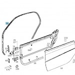 Smart Fortwo Coupe Door Seal - Fortwo 2007 - 2014